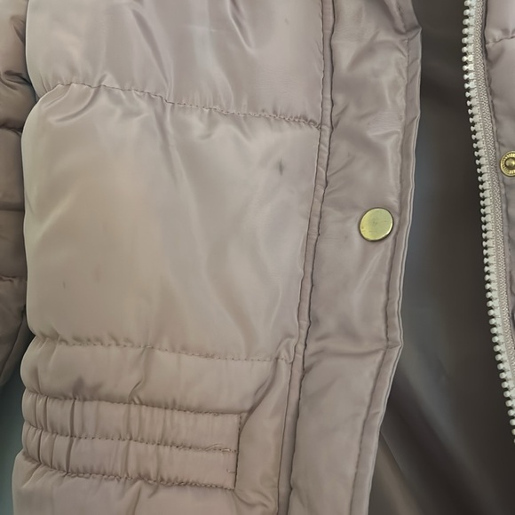 Winter coat with four collar. Mauve. Size 12. - Picture 3 of 3